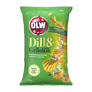 OLW Dill & Gräslök – Dill & Chives Chips 175g