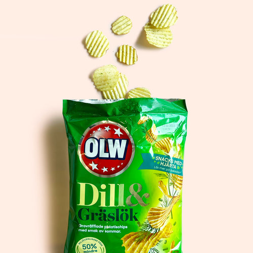 OLW Dill & Gräslök – Dill & Chives Chips 175g