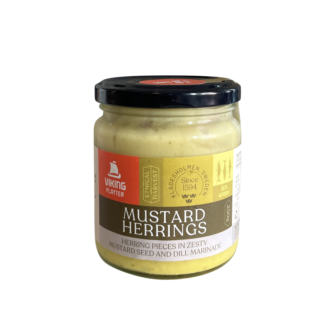 Viking Platter Mustard Pickled Herring 250g – Fika